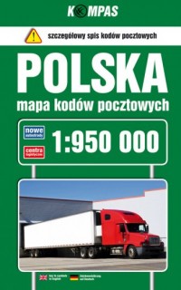 Polska mapa kodów pocztowych (w - okładka książki