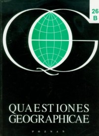 Quaestiones Geographicae 26B - okładka książki