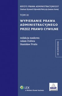 Wypieranie prawa administracyjnego - okładka książki