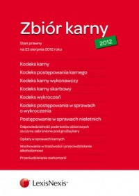 Zbiór karny Kodeks karny KPK KKW - okładka książki