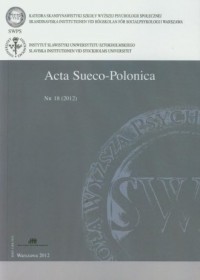 Acta Sueco Polonica 18/2012 - okładka książki