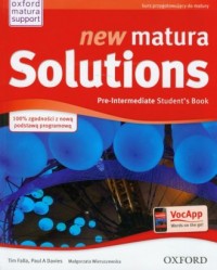 New Matura Solutions Pre-Intermiate - okładka podręcznika