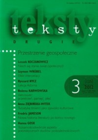 Teksty drugie 3/2012 - okładka książki