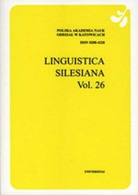 Linguistica Silesiana vol. 26 - okładka książki