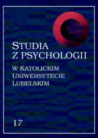 Studia z psychologii w KUL. Tom - okładka książki