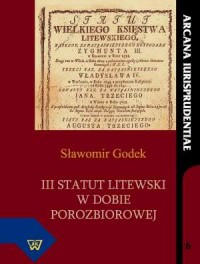 III Statut litewski w dobie porozbiorowej - okładka książki