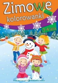 Zimowe kolorowanki 3-4 - okładka książki