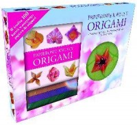 Papierowe kwiaty origami. ZESTAW - okładka książki