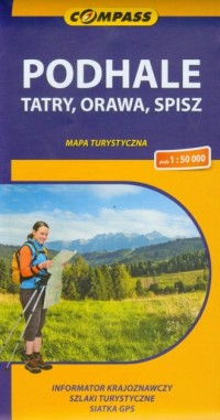 Podhale, Tatry, Orawa, Spisz (mapa - okładka książki