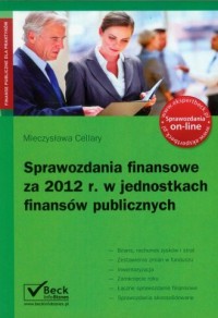Sprawozdania finansowe za 2012 - okładka książki