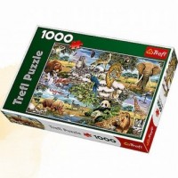 Zwierzęta świata (puzzle - 1000 - zdjęcie zabawki, gry