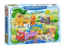 Budowanie domu (puzzle kartonowe - zdjęcie zabawki, gry