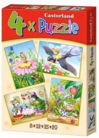 Calineczka (4 x puzzle) - zdjęcie zabawki, gry