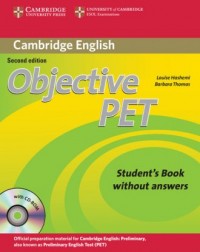 Objective PET Students Book without - okładka podręcznika
