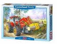Traktor (puzzle kartonowe - 60 - zdjęcie zabawki, gry