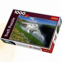 Złote Wodospady (puzzle - 1000 - zdjęcie zabawki, gry