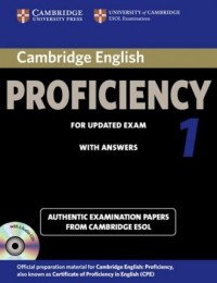 Cambridge English Proficiency for - okładka podręcznika