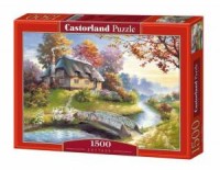 Domek wiejski (puzzle - 1500 elem.) - zdjęcie zabawki, gry