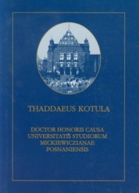 Kotula Thaddaeus Doctor Honoris - okładka książki