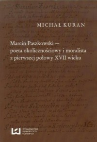 Marcin Paszkowski poeta okolicznościowy - okładka książki