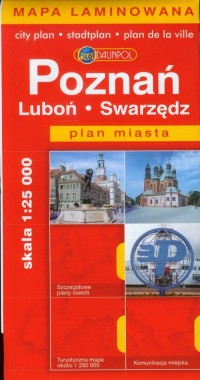 Poznań Swarzędz Luboń. Plan miasta - okładka książki