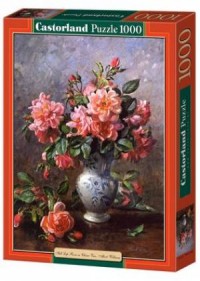 Róże w chińskiej wazie (puzzle - zdjęcie zabawki, gry