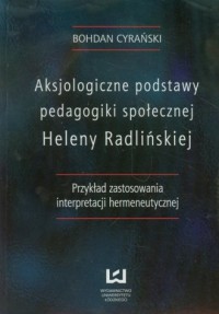 Aksjologiczne podstawy pedagogiki - okładka książki