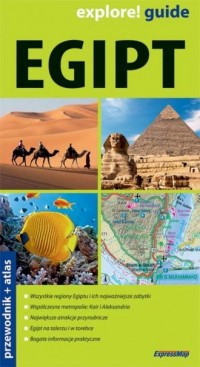 Egipt 2 w 1 (przewodnik + atlas) - okładka książki