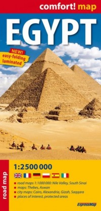 Egypt laminowana mapa samochodowa - okładka książki