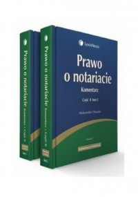 Prawo o notariacie. Komentarz cz. - okładka książki