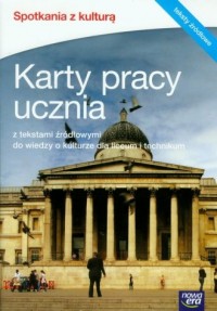 Spotkania z kulturą. Karty pracy - okładka podręcznika