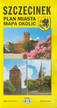 Szczecinek. Plan miasta i okolic - okładka książki
