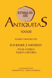 Antiquitas XXXIII. Euhemer z Messeny. - okładka książki