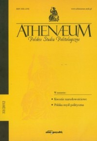 Athenaeum. Polskie studia polityczne - okładka książki