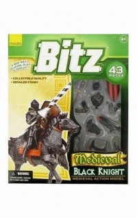 Czarny rycerz na koniu (puzzle - zdjęcie zabawki, gry