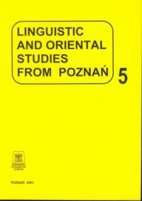 Linguistic and oriental studies - okładka książki