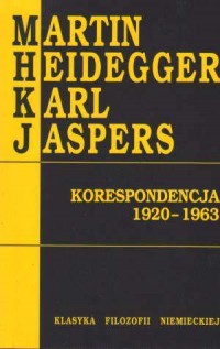 Martin Heidegger - Karl Jaspers. - okładka książki