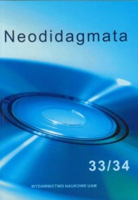 Neodidagmata 33/34 - okładka książki