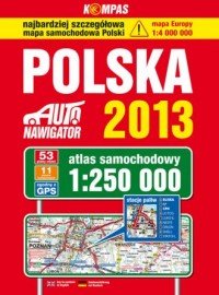 Polska 2013. Atlas samochodowy - okładka książki