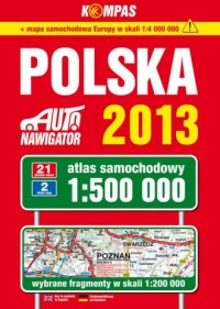 Polska 2013. Atlas samochodowy - okładka książki
