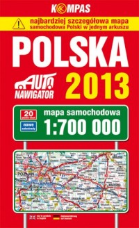 Polska 2013. Mapa miękka (skala - okładka książki