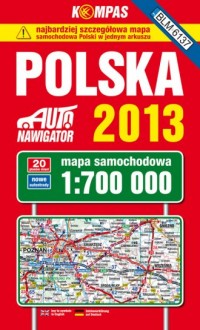 Polska 2013. Mapa samochodowa (skala - okładka książki