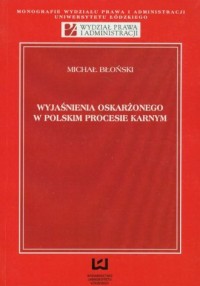 Wyjaśnienia oskarżonego w polskim - okładka książki