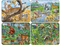 Egzotyczne zwierzęta (puzzle - - zdjęcie zabawki, gry