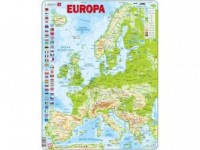 Europa mapa fizyczna (puzzle - - zdjęcie zabawki, gry