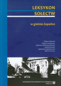 Leksykon sołectw w gminie Zapolice - okładka książki