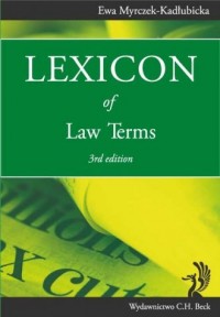 Lexicon of Law Terms - okładka książki