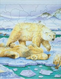 Niedźwiedź polarny (puzzle-54 elem.) - zdjęcie zabawki, gry