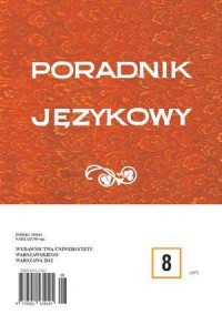 Poradnik językowy 8/2012 - okładka książki