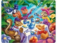 Przyjęcie leśnych zwierząt (puzzle-15 - zdjęcie zabawki, gry